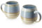 LIFVER 21 Oz Large Ceramic Coffee Mug, Stoneware Coffee Mugs Set of 2, Big Tea Cup for Office and Home, Gifts for Women, Dishwasher and Microwave Safe, Kiln Change Blue