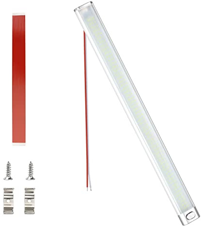 talifoca 168 LED Barra de Luz Interior LED Coche,12V-85V LED Iluminación Interior del Coche con Interruptor, 6500K Tubo Lámpara de Coches para Vehículos, Caravana, RV, Barco, Camper, Gabinetes
