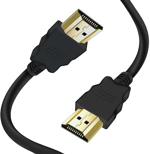Heavy Duty 4K HDMI Extra Long Cable High Speed Lead Smart HD, Gold Plated Connectors for Laptop, Projector, LED, LCD, Smart HD 3DTV, PC, Computer, Monitor all Gaming Devices and Gadgets (1.5)