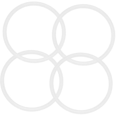 DECHOUS 4 Stück Silikondichtungen Flaschendeckel Dichtungsringe Aus Hitzebeständigem Silikon Für Sport Trinkflaschen Isolierbecher Ersatzringe Zubehör