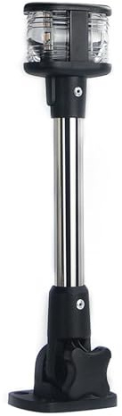 SEAFLO 01 Series All-Around LED Masthead Navigation Light- 2 NM Visibility, 10” Height, 12V, 2 W, Fixed Mount, For Boats Up to 65 FT (20 M), Stainless-Steel, CE & RoHs Certified (10)