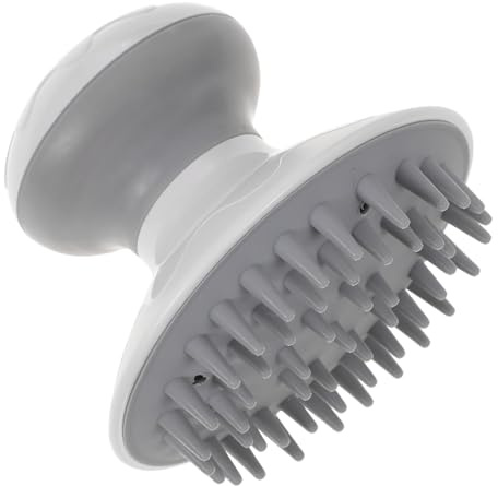 Mikinona Masajeador De Cabeza Eléctrico Blanco Peine Eléctrico Masajeador Del Cuero Cabelludo Dispositivo Portátil Alivio De Fatiga Relajación Cuidado Capilar Uso Diario