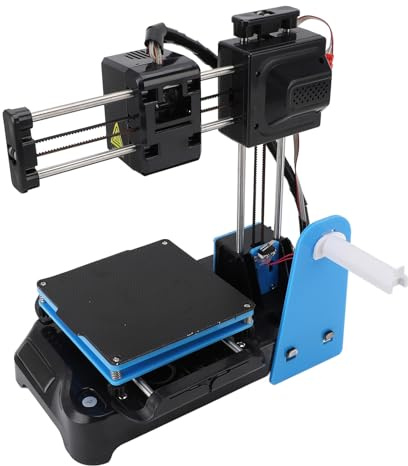 Yobadam Liten 3D-skrivare för Nybörjare |Snabb Uppvärmning Avtagbar Plattform, FDM Compact Portable 3D Printing Machine for Home Education, PLA TPU Filament (#1)