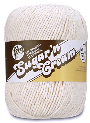 Lily Sugar 'n Cream, 70,9 g, Ecru, großer Knäuel
