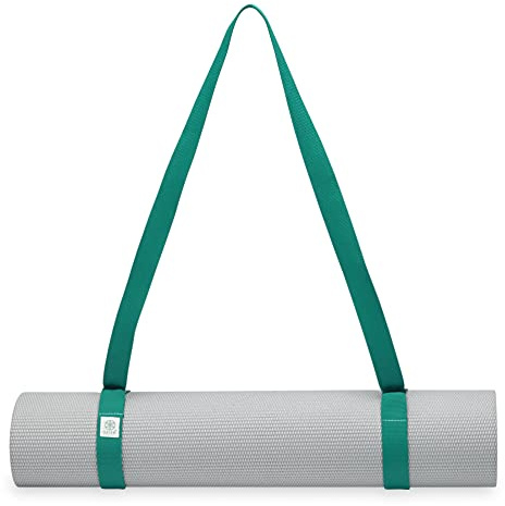 Gaiam Easy Cinch Yoga Mat Sling (Sold Individually with Assorted Colors), Turquoise Sea or Granite Storm (Mat Not Included), 1 Count