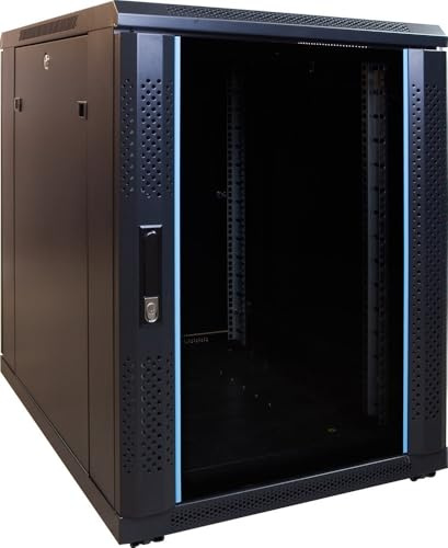 12 U/15 U-skåp, med glasdörr/perforerad dörr (BxDxH) 600 x 800 x 634 mm 15 HE Glastür