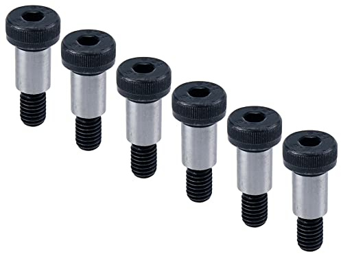 S SYDIEN 6Pcs Alloy Steel Hexagon Socket Head Shoulder Screw Bolt 1/2 Shoulder Dia 3/4 Shoulder Length 3/8-16 UNC Thread