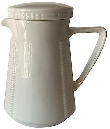 YARNOW Getränkespender Kaffeetasse Keramik Wasserkrug Teekessel: Kalter Und Warmer Wasser Karaffe Wasserkrug mit Deckel 550Ml für Kaltes Wasser Kaffee Fruchtsaftgetr?nke Limonadenkrug