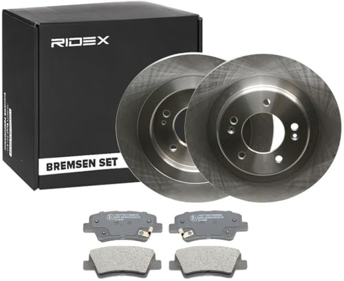 RIDEX Bremsenset Hinten 284mm Bremsscheiben und Bremsbeläge Kompatibel mit HYUNDAI i30 GD
