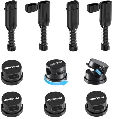 Cable Clips, Cord Organizer Cable Holders 360° Swivel with Cable Protectors for Type C, Strong Adhesive Charger Holders for Nightstand, Kitchen Appliances, Office Supplies, Phones, Cars, Black