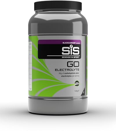SIS Science in Sport GO Elektrolyt-Energiegetränk-Pulver, Isotonische Schnelle Zufuhr von Kohlenhydraten und Elektrolyten mit Schwarze Johannisbeerengeschmack, Vegan, Glutenfreie, 40 Portionen, 1.6kg