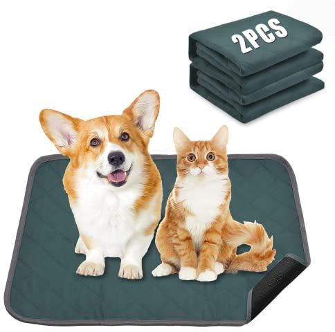 Wiederverwendbare Trainingsunterlagen für Hunde, Waschbare PIPI Pads Absorbierende Inkontinenz PIPI Matten für Haustiere für Hunde, Katzen, Meerschweinchen, Kaninchen, Drinnen und Draußen, Autoreisen…