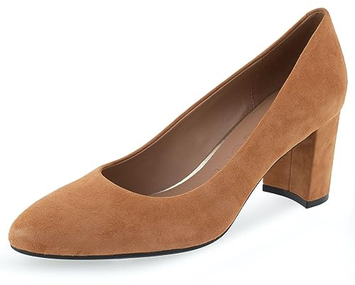 Aerosoles Betsy High Heeled Pump, Tan Suede, 8M