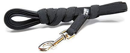 IDC Color & Gray gumierte Leine, 20 mm x 3 m ohne Schlaufe, Schwarz-Grau