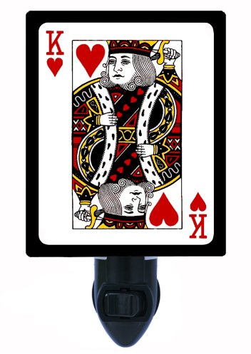 Night Light, King of Hearts, Playing Cards, Deck, Poker, Sports, Gambling