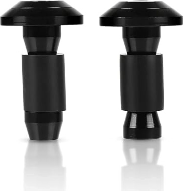 YIEBA 7/8 22 mm Accesorios para Motos Empuñaduras de Manillar Tapa de Barra de Manija Final Tapón para Yamaha (Negro)