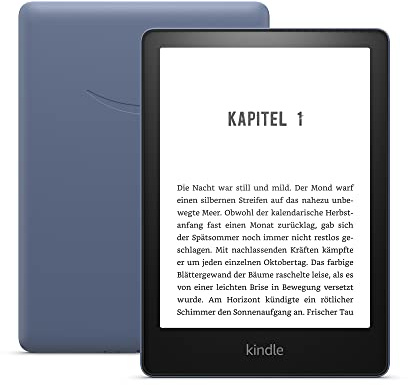 Zertifiziert und generalüberholt Kindle Paperwhite (16 GB) – Jetzt mit 6,8-Zoll-Display (17,3 cm) und verstellbarer Farbtemperatur – mit Werbung - Denimblau