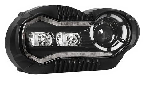 Scheinwerfer LED 'New Style' Flashtec passend für B*MW R1200 GS Bj. 2004/2005 / 2006/2007 / 2008/2009 / 2010/2011 / 2012 Hauptscheinwerfer, Schwarz