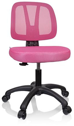 hjh OFFICE Snurrstol för barn KID YU 200 Mesh Rosa