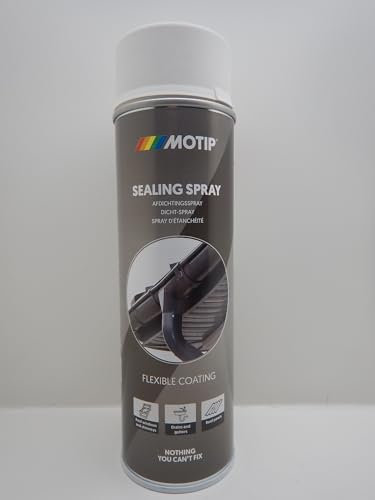 Motip 500ml Dichtungsspray Abdichten versiegeln Risse Wasser Leck Dachrinne weiß