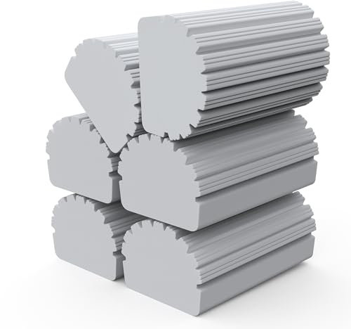 6 Pack Damp Clean Duster Sponge, Sponge Cleaning Brush, Reusable Sponge, Duster for Cleaning Blinds, Glass, Baseboards,Vents, Railings, Mirrors, Window Track Grooves and Faucets