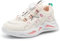 Scarpe Camminata Ragazze Ginnastica Bambina Corsa Sportive Basket Bambine Atletica Tennis Sneaker Bianco Rosa 35