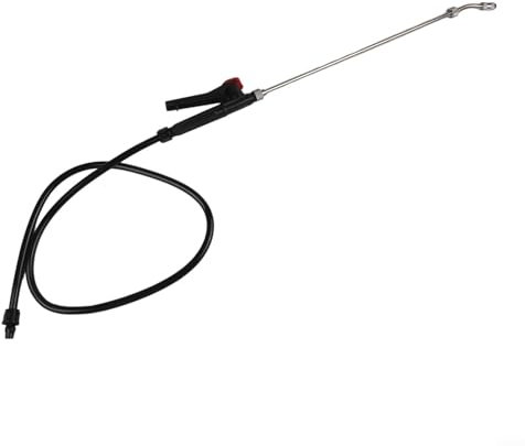 Manico ergonomico su bacchetta spruzzatore in acciaio inox da 73 cm offre comfort durante l'uso prolungato con opzioni regolabili