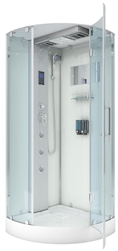 AcquaVapore D37-10L2-ALL Dampfdusche Duschtempel Duschkabine 90x90