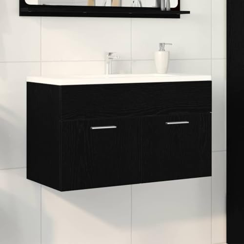 Frdhee Set di mobili da bagno con lavandino, 38,5 x 100 x 46 cm, in legno per bagno, soggiorno, sala da pranzo, cucina, moderno