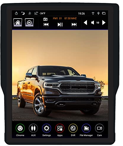 LINKSWELL GEN IV Android Car Radio for Dodge RAM 2019 2020 2021 Trucks New Body Style 1500/2500/3500 T-Style Car Stereo 12.1 Inch Touch Screen Head Unit Multimedia Bluetooth GPS Navigation