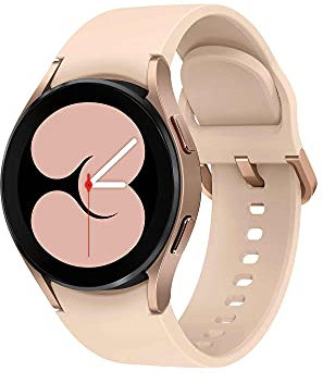 Samsung Galaxy Watch4 40mm 4G LTE Smart Watch, Pink Gold (UK Version)