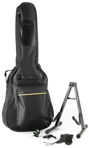 MUSIC STORE, Zubehör-Kit für Konzertgitarre, Classical Guitar Accessories Pack 1, mit Gigbag, Stimmgerät, Gitarrenständer, Nylongurt, Kapodaster