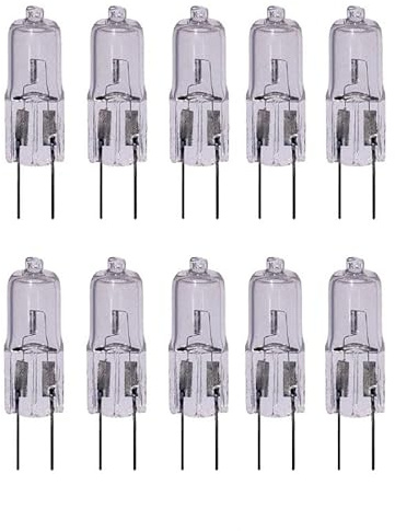 UGEFKMQ 10 Stück G4 6V 40W Halogenlampen 2-polig 6V 20 Watt G4 Halogen Stiftsockellampe Dimmbar Für Instrumentenbirne,40W