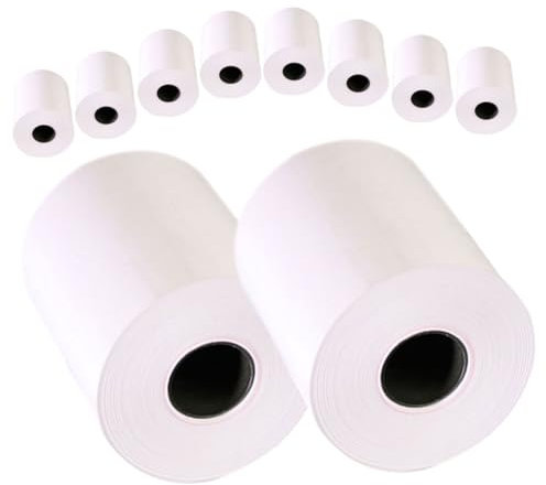 ABOOFAN 10rollen Thermopapier Zum Bedrucken Dickes Belegpapier Für Thermodrucker Papierrollen Für Kassen Und Pos-systeme Geeignet Für Restaurants Und Einzelhandel