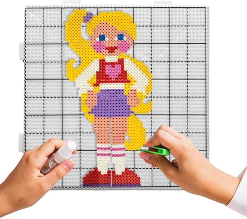 Iron Beads Pegboards,Precision Square Craft Supplies | 2.6mm Fuse Beads Picking Tray | for Kids Teens Beginners Pattern Making Home School Classroom Travel
