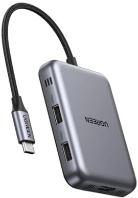 Hub USB-C Ugreen CM896 7 en 1 gris