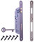 Serratura per Porta Interna a Incasso AGB serie PATENT GRANDE. Entrata 50, Interasse 90. (Fronte 22x238, SCROCCO - CATENACCIO - CHIAVE, BRONZATO)