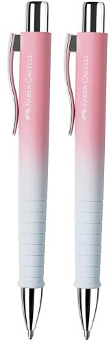 FABER-CASTELL 205216 - Kugelschreiber Poly Ball Sunset, 2 Stück, mit auswechselbarer XB Mine, dokumentenecht