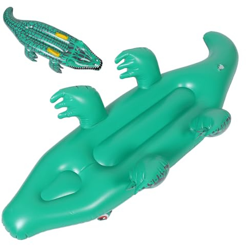 QUMIIRITY Aufblasbares Alligator Surfbrett Poolspielzeug Wasserspielzeug Auslaufsicher Faltbar Für Outdoor Reisen