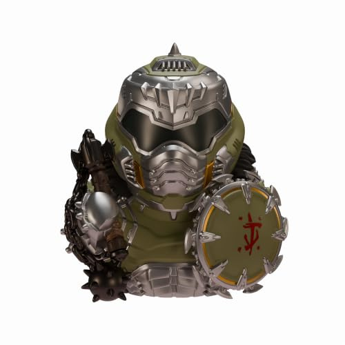 TUBBZ: Doom - Doom Slayer Hell Walker Boxed Edition Rubber Duck Toy 3.5 | Official DOOM Merchandise – Boxed Vinyl Figure for Display, Gaming Character, Video Game Gift, Collector Decor & Jeep Ducking