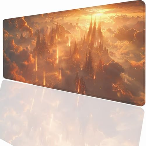 Tappetino per Mouse XXL 1500x800x3mm Tappetino Mouse Gaming Grande, Mousepad con Base in Gomma Antiscivolo, Tappeto per Tavolo da Gaming per Mouse e Tastiera, Accessori PC Animale Gatto LMDT11726
