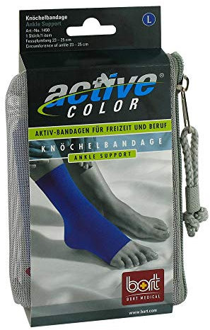 BORT ActiveColor Knöchelbandage L blau 1 St