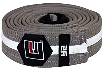 Combat Corner Young Star BJJ Belt Grey/White A-1
