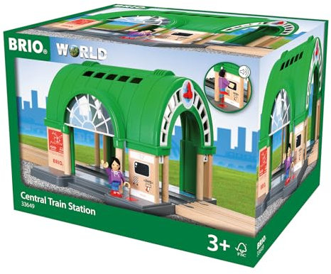 BRIO 33649 Großer Hauptbahnhof mit Ticketautomat