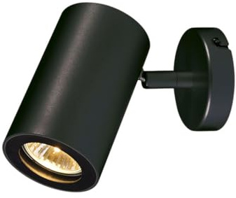 SLV ENOLA_B Leuchte Aluminium/Stahl Schwarz, Wand- und Deckenleuchte Qpar51 50w Schwarz