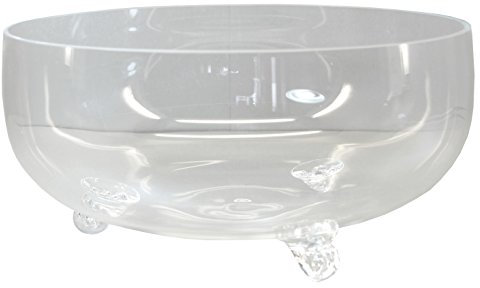 Ullmannglass Cuenco de cristal con 3 patas de diámetro aprox. 23,3 cm.