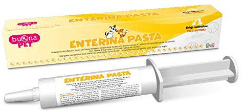 Buona Pet Enterina Pasta Mangime Complementare per Cani e Gatti Piccola Taglia e Toys, Favorisce il Benessere della Flora Intestinale con Elettroliti, Probiotici, Farina di Carrube, Inulina e Zinco