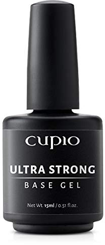 Cupio Ultra Strong Base 15 ml – Haftgel & Basisgel für Gelmodellage – gegen Liftings, UV/LED härtend, mit Pinsel – nach Nail Prep & Nail Bonder