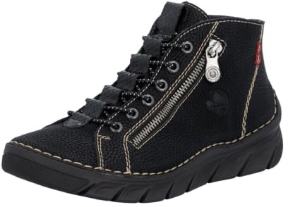 Rieker Bottines pour femme 55048, Noir, 36 EU