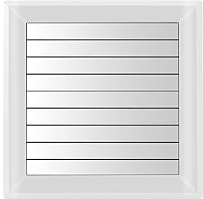 DEAVER Extractor de Aire eléctrico, Ventilador de ventilación, Pared de baño, Ventana de Vidrio, Extractor de Aire, Extractor pequeño Blanco con Cable de alimentación, Extractor de 180m3/h